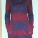 šiltas rankų darbo megztinis-tunika