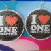 “I love One Direction“ auskarai