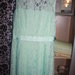 gipiurinė šviesiai žalia suknelė