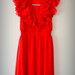 Raudona ryški suknutė