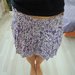 Trumpas vasarinis violetinis sijonas