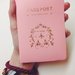 Naujas rožinis paso dėklas