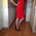 Raudona Karen Millen suknelė