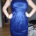 mėlyna mini suknelė