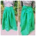 Nuostabus ilgas žalias sijonas  su bantu