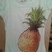 Balti marškinėliai su ananasu reserved 