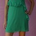 Žalia vasarinė suknelė