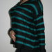 Dryžuotas megztinis laisvo stiliaus