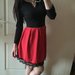 juodai raudona suknele