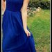 Mėlyna suknelė, dėvėta viena karta