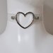 Skaidrus PVC Chokeris su Širdies Formos žiedu