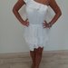 Balta lininė suknelė