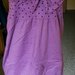 Violetines spalvos suknele