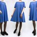  Varpelio silueto suknelė "SKY BLUE IZA"
