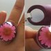 3D žiedas pink spalvos