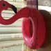 Pripučiamas plaukimo ratas - flamingas