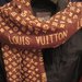 Louis Vuitton rudas šilkinis šalikas