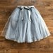 Pilkas tiulio sijonas