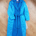 Mėlynas vilnonis paltas