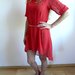 Raudona suknelė - tunika