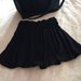 H&M juodas paprastas grazus trumpas sijonas