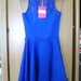 Nauja mėlyna puošni suknelė