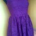 Violetinė mini suknelė