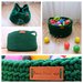 Žalias žaislų krepšys/ Ponia Virvė