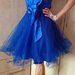 Mėlyna pūsta išskirtinė suknelė
