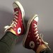 Bordo spalvos Converse aulinukai