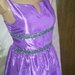 Violetinė trumpa proginė suknelė