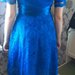 Mėlyna Neriniuota suknelė