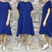 Suknelė su lino audiniu +plus „LILAC Blue“