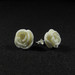 Auskarai - baltos rožytės