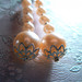 Rožiniai perlų auskarai