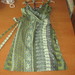 Žalia trikotažinė suknelė