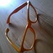 Geltoni nerd/wayfarer akiniai