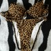 leopardinis maudymosi kostiumėlis