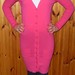 REZERVUOTA Ilgas rožinis megztinis