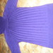 violetinė suknelė-tunika