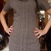 nuostabus ilgas rudas megztinis-suknele
