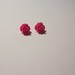 auskarai prie ausies rožinės rožytės