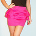 Ryškiai rožinis sijonas 