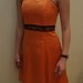 Tik kartą dėvėta oranžinė suknelė