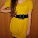 Geltona vasarinė suknelė