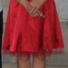 raudona progine suknele