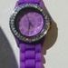 Naujas silikoninis violetinis laikrodis