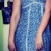 Vasarinė graži mėlyna suknelė