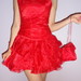 raudona suknelė išleistuvėms