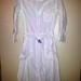 Nauja balta lininė suknelė
